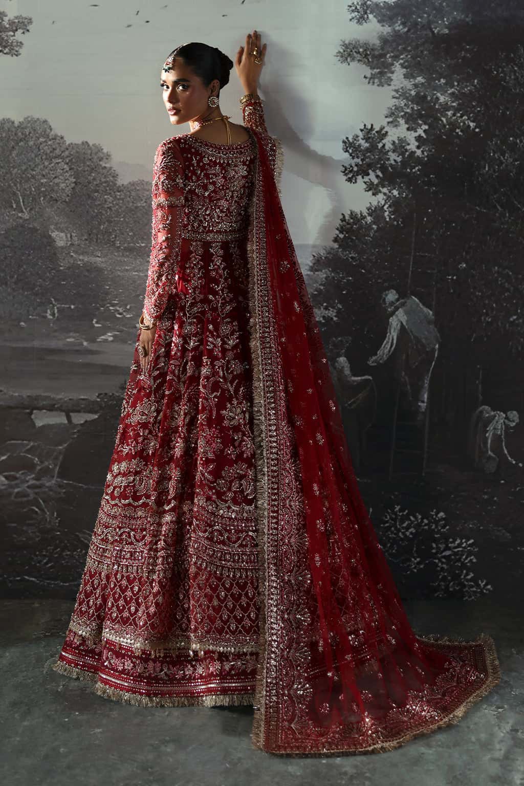 red Pakistani wedding dresses