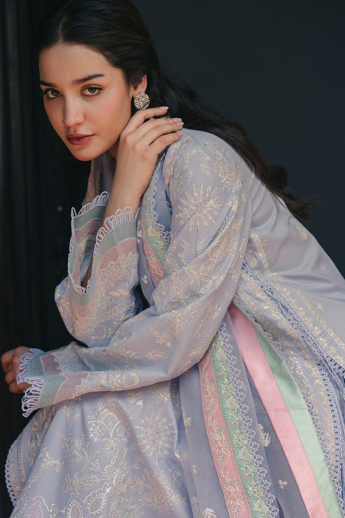 embroidered lawn dress