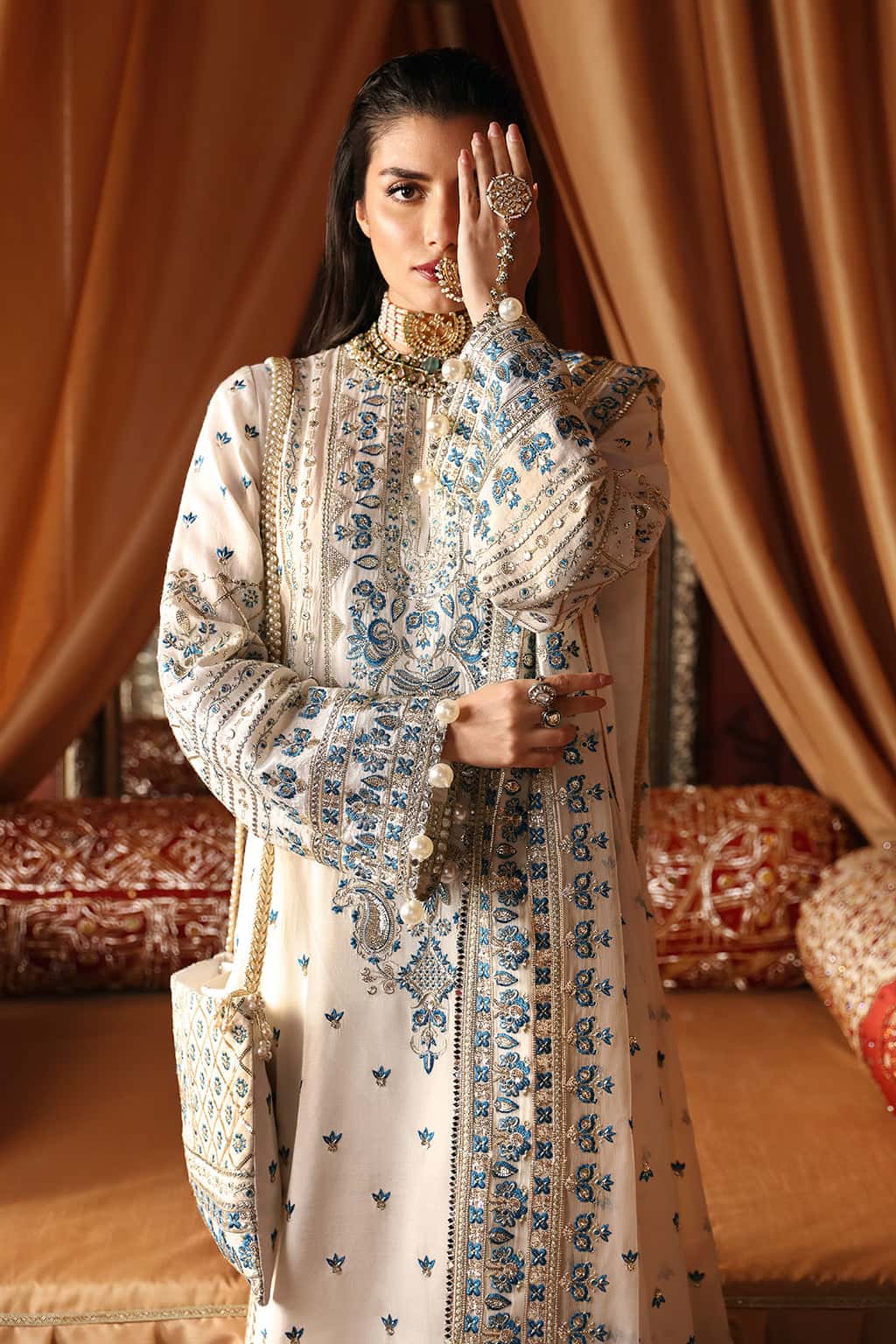 Pakistani formal dress unstitched