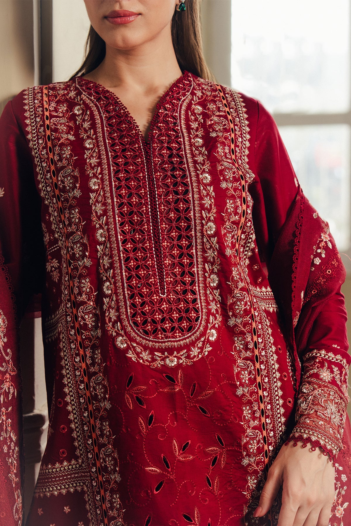 lawn embroidery dress